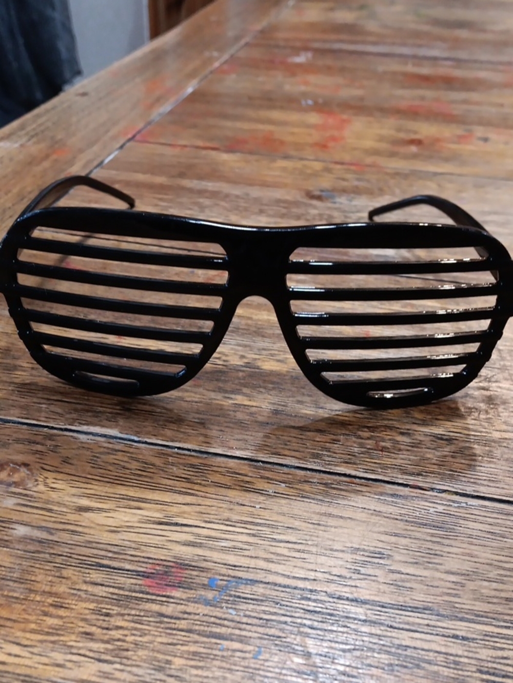 Black Slatted Shutter Shades Sunglasses - Men Accessories